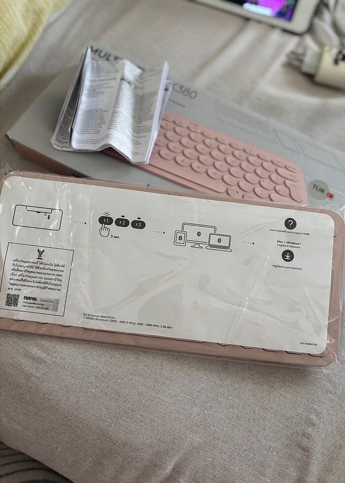 Logitech kablosuz klavye - Görsel 3
