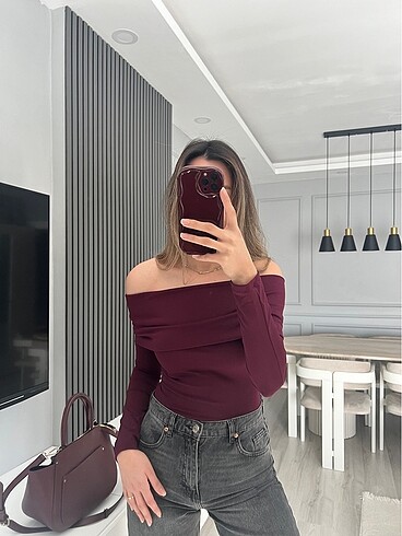 Zara Etiketli Kayık kaya Çıtçıtlı body