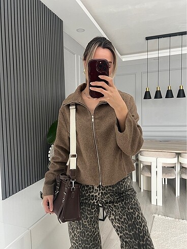 m Beden Massimo dutti şal kaya ceket