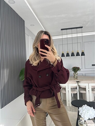 Diğer Bordo Kaşe Astarlı Ceket