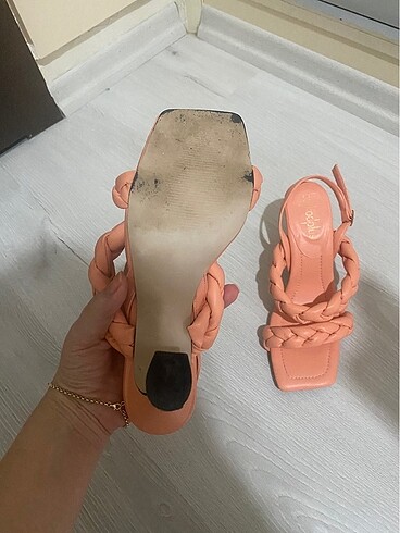 37 Beden pembe Renk Zara topuklu ayakkabı