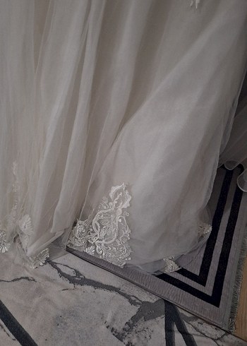 Uzun Kollu Vintage Prenses Gelinlik - Görsel 13