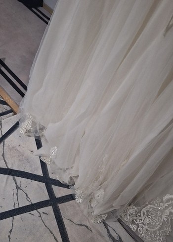 Uzun Kollu Vintage Prenses Gelinlik - Görsel 12