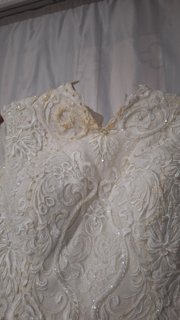 Uzun Kollu Vintage Prenses Gelinlik - Görsel 5