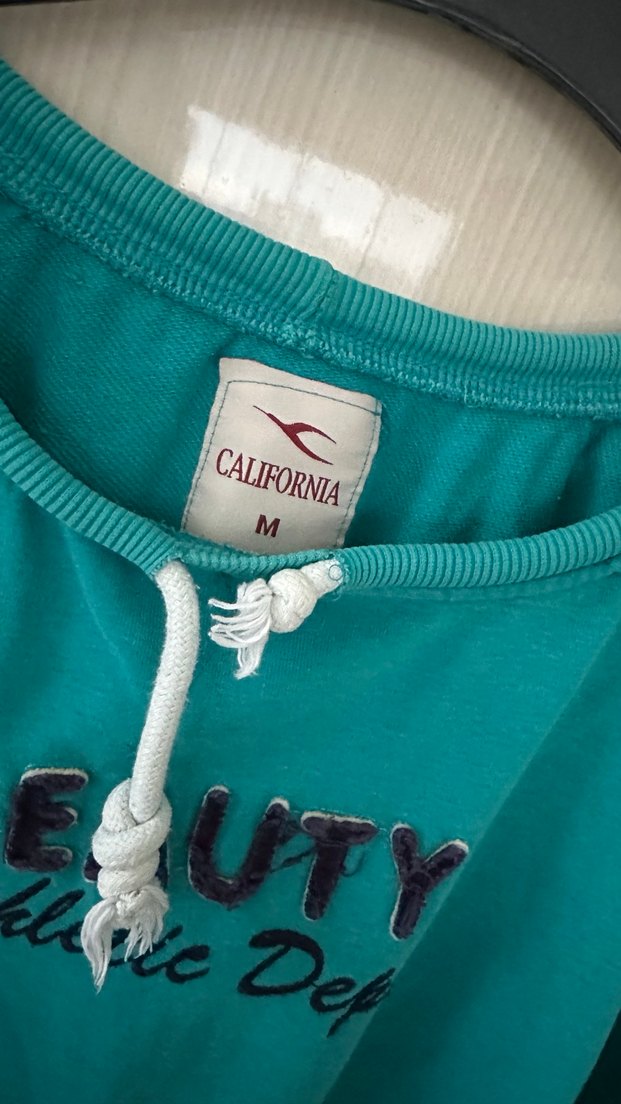 Turkuaz Kadın Sweatshirt Uzun Kollu - Görsel 2