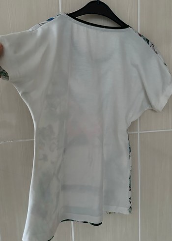 Renkli Baskılı Mini Kadın Bluz - Görsel 4