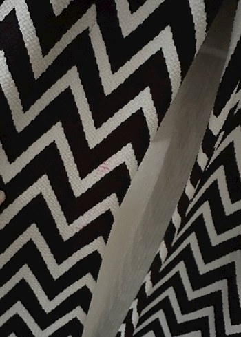 Zebra Desenli Siyah Kadın İspanyol Paça Pantolon - Görsel 2