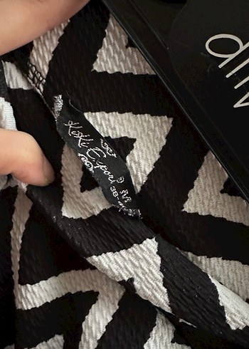 Zebra Desenli Siyah Kadın İspanyol Paça Pantolon - Görsel 5