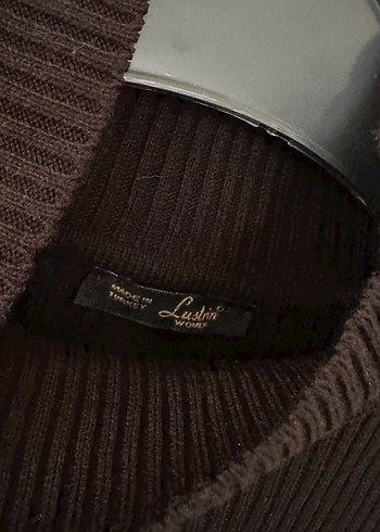 Uzun Siyah Yüksek Yakalı Kadın Elbise - Görsel 2