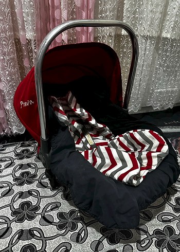 Kırmızı Bebek Oto Koltuğu Örtüsü - Görsel 12