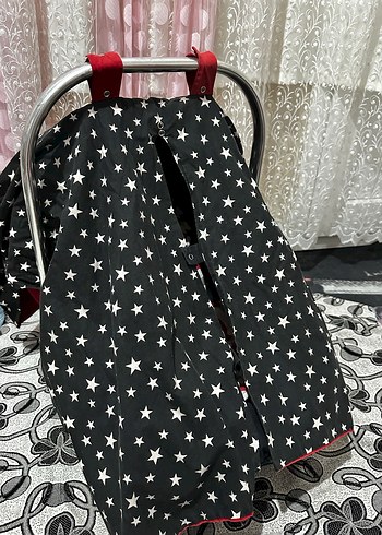 Kırmızı Bebek Oto Koltuğu Örtüsü - Görsel 8