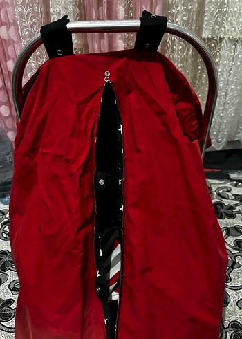 Kırmızı Bebek Oto Koltuğu Örtüsü - Görsel 5