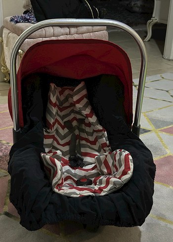 Kırmızı Bebek Oto Koltuğu Örtüsü - Görsel 11