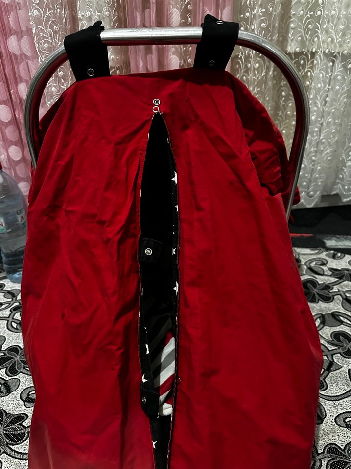 Kırmızı Bebek Oto Koltuğu Örtüsü - Görsel 5