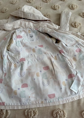 Düğmeli Kapüşonlu trençkot - Görsel 2