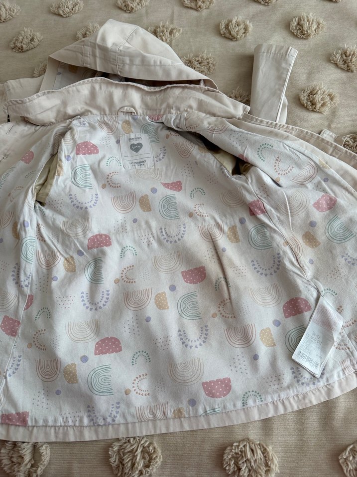 Düğmeli Kapüşonlu trençkot - Görsel 2