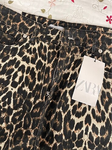 42 Beden Leopar desen pantalon
