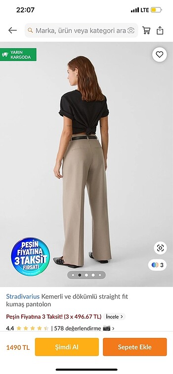 38 Beden Stradivarius Pantalon