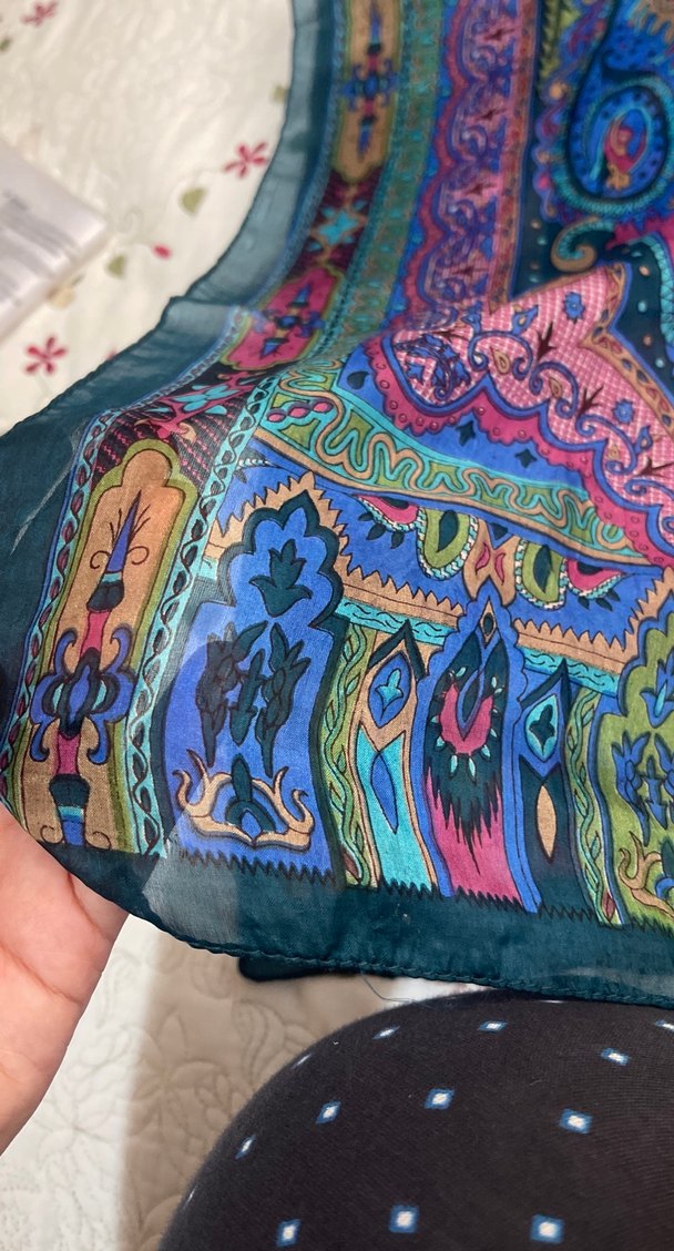 Bohem Çok Renkli Desenli Kadın Şal - Görsel 3