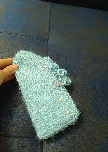 Nakışlı Turkuaz  Patik - Görsel 2