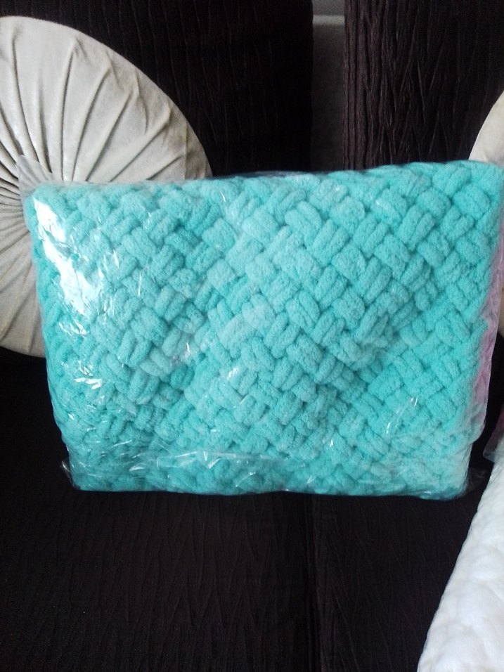 Bordo Nakışlı Renkli Battaniye - Görsel 5