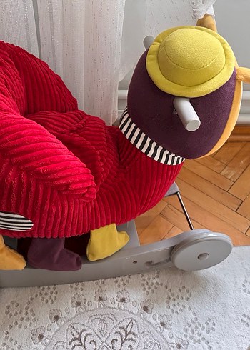 Kırmızı Peluş Sürmeli sallanan oyuncak