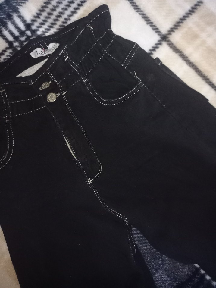 Siyah baggy pantolon - Görsel 3