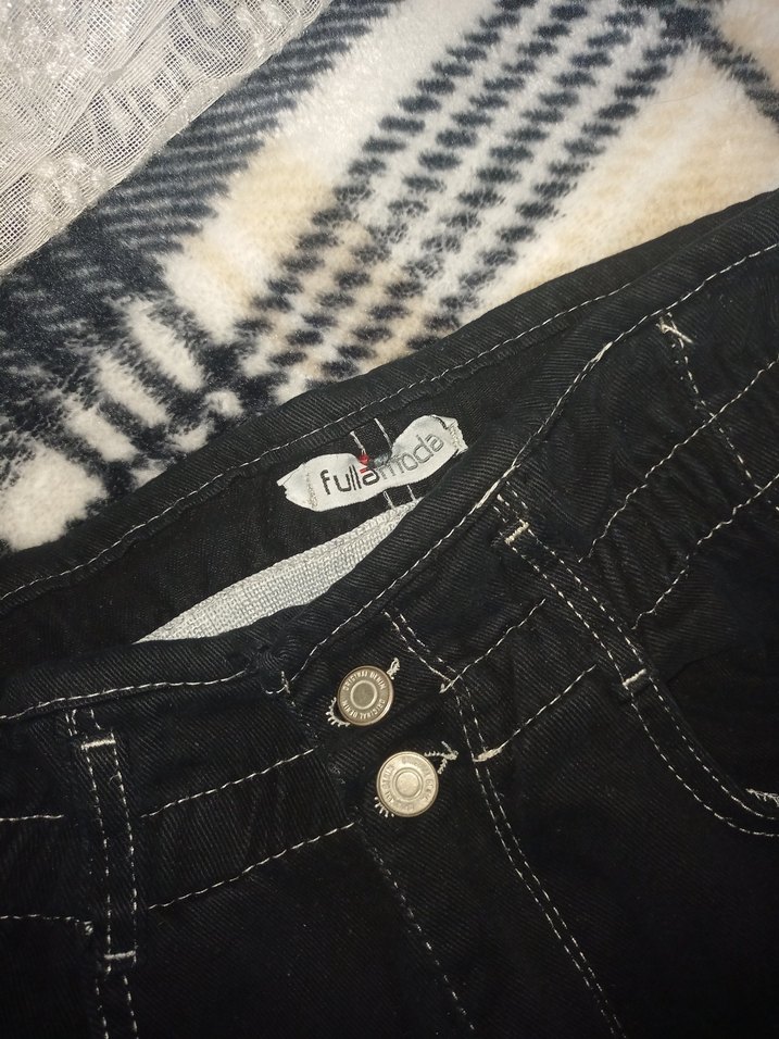 Siyah baggy pantolon - Görsel 2