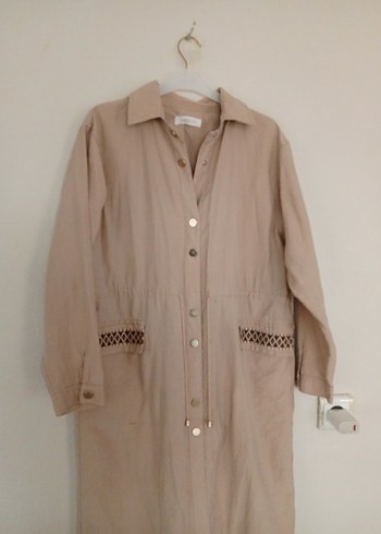 Armine - Bej Uzun Keten Kadın Dışlık - Görsel 2