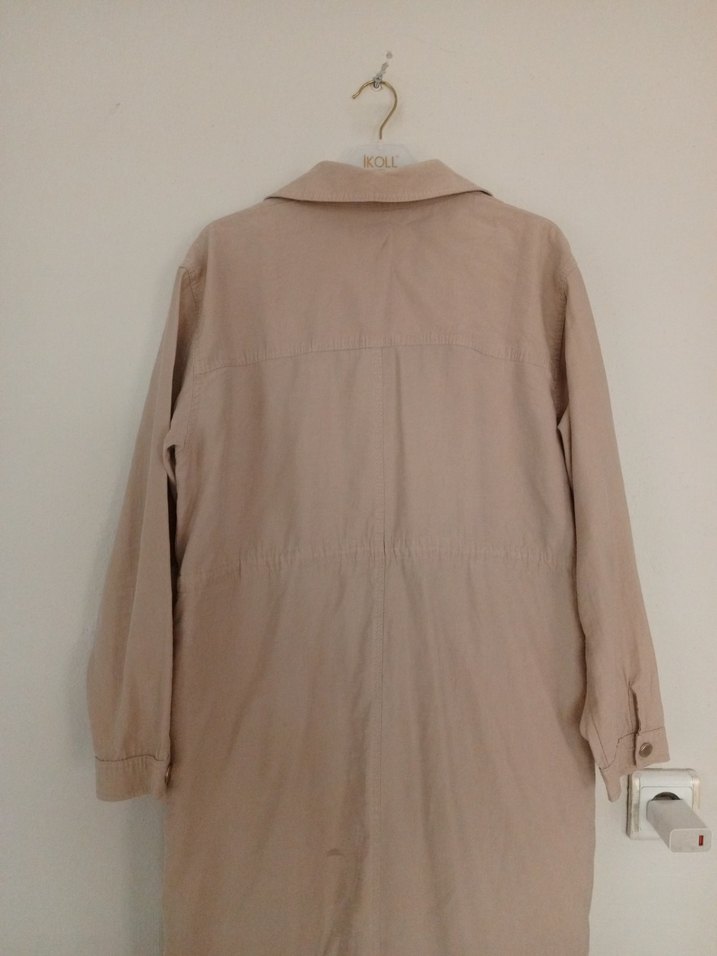 Armine - Bej Uzun Keten Kadın Dışlık - Görsel 5