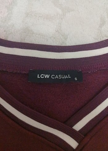 Lcw - Bordo Uzun Kollu Oversize Sweatshirt - Görsel 3