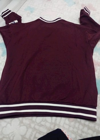 Lcw - Bordo Uzun Kollu Oversize Sweatshirt - Görsel 5