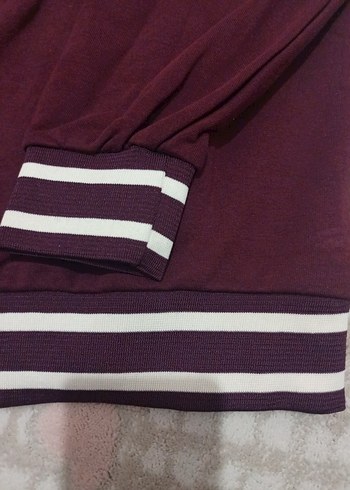 Lcw - Bordo Uzun Kollu Oversize Sweatshirt - Görsel 4