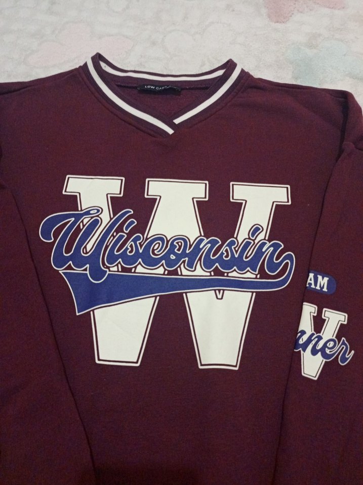 Lcw - Bordo Uzun Kollu Oversize Sweatshirt - Görsel 2