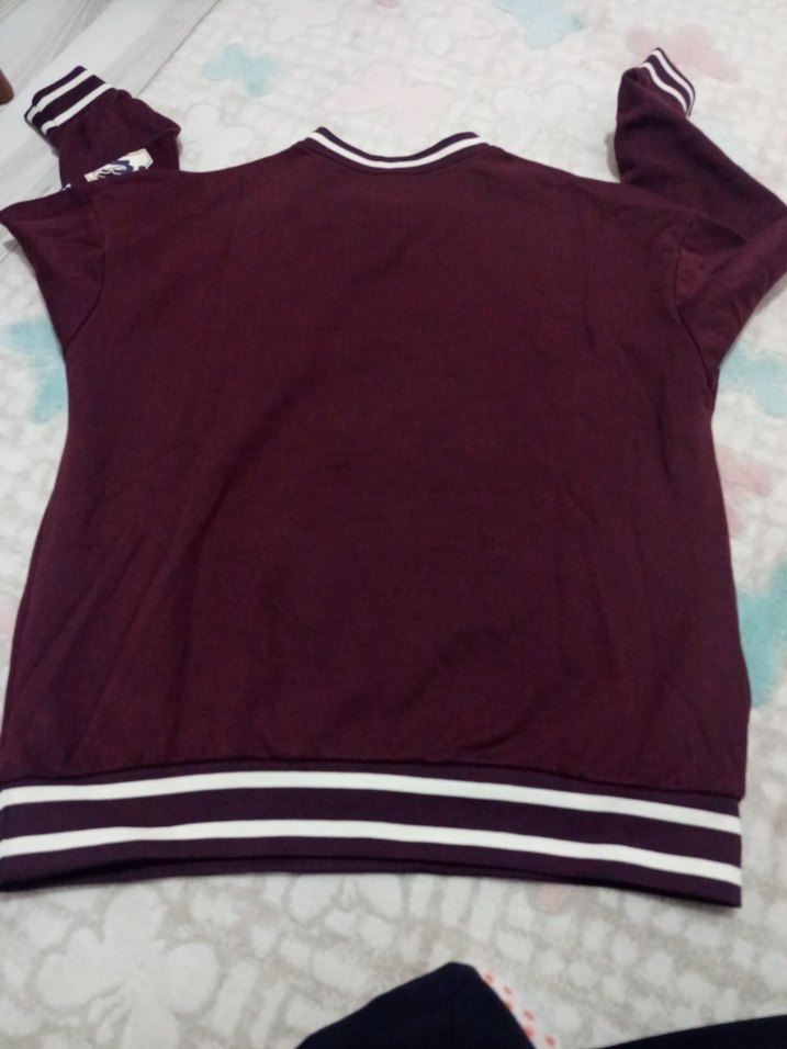 Lcw - Bordo Uzun Kollu Oversize Sweatshirt - Görsel 5