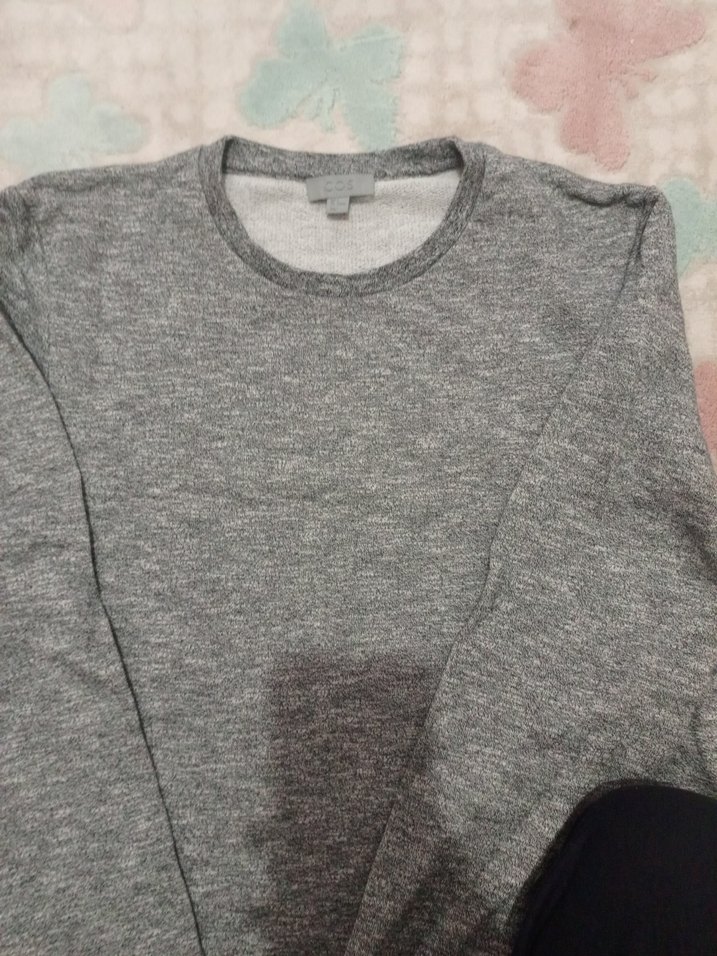 COS - Gri Erkek Sweatshirt - Görsel 2