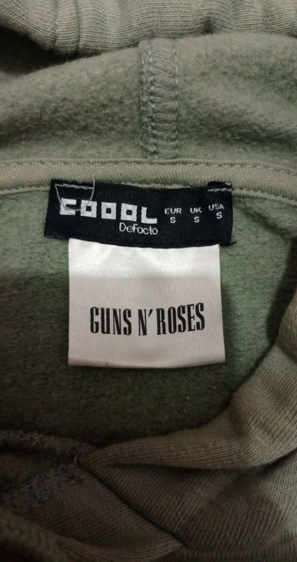 Defacto - Kapüşonlu Guns N' Roses Baskılı Oversize Sweatshirt - Görsel 4