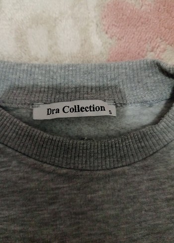 Gri Yazılı Kadın Sweatshirt - Görsel 4