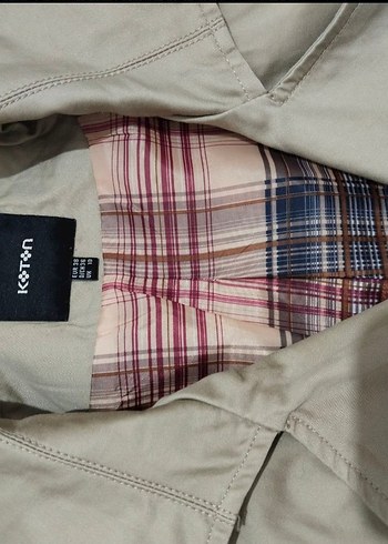 Koton - Düğmeli Bej Kadın Trençkot - Görsel 3