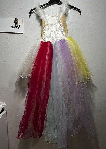 Kız Çocuk Unicornlu Kostüm Abiye - Görsel 2