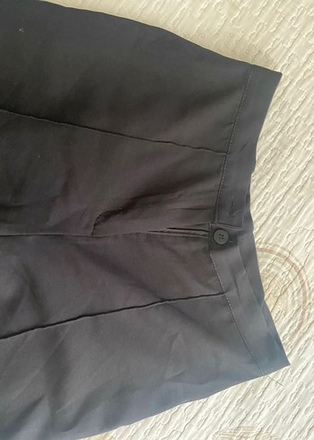Diğer Düz Siyah Kadın Kumaş Pantolon