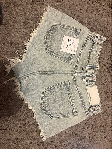 Stradivarius Stradıvarıus jean mini şort