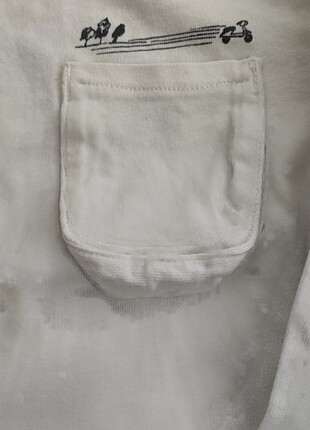 24-36 Ay Beden beyaz Renk Zara 2-3 yaş erkek çocuk sweatshirt. 