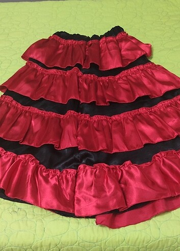 5 Yaş Beden kırmızı Renk 5-6 yaş kız çocuk İspanyol kıyafet 