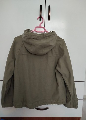 Yeşil Düğmeli Oversize Kesim Kadın Midi Ceket - Görsel 2