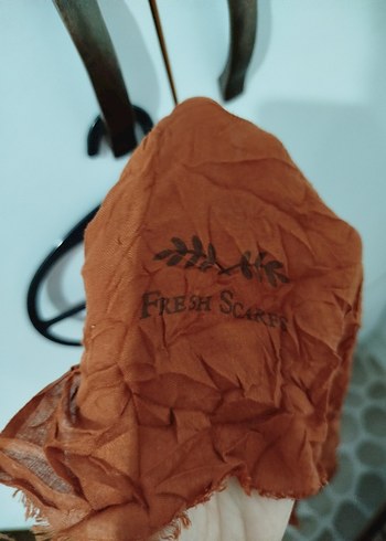 FreshScarf 2 li şal taba ve yağ yeşili - Görsel 3