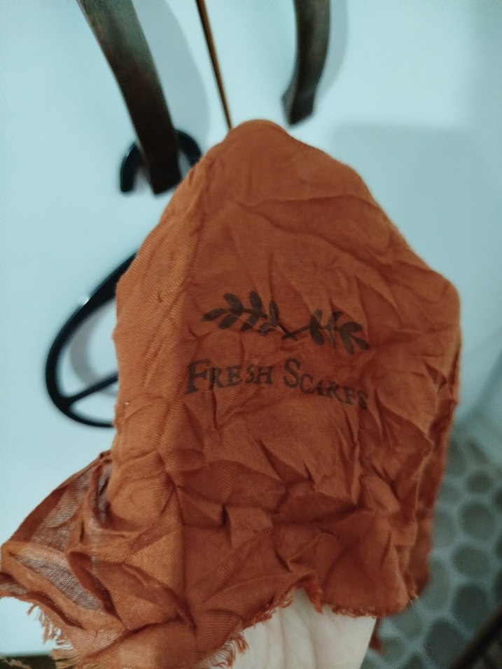 FreshScarf 2 li şal taba ve yağ yeşili - Görsel 3