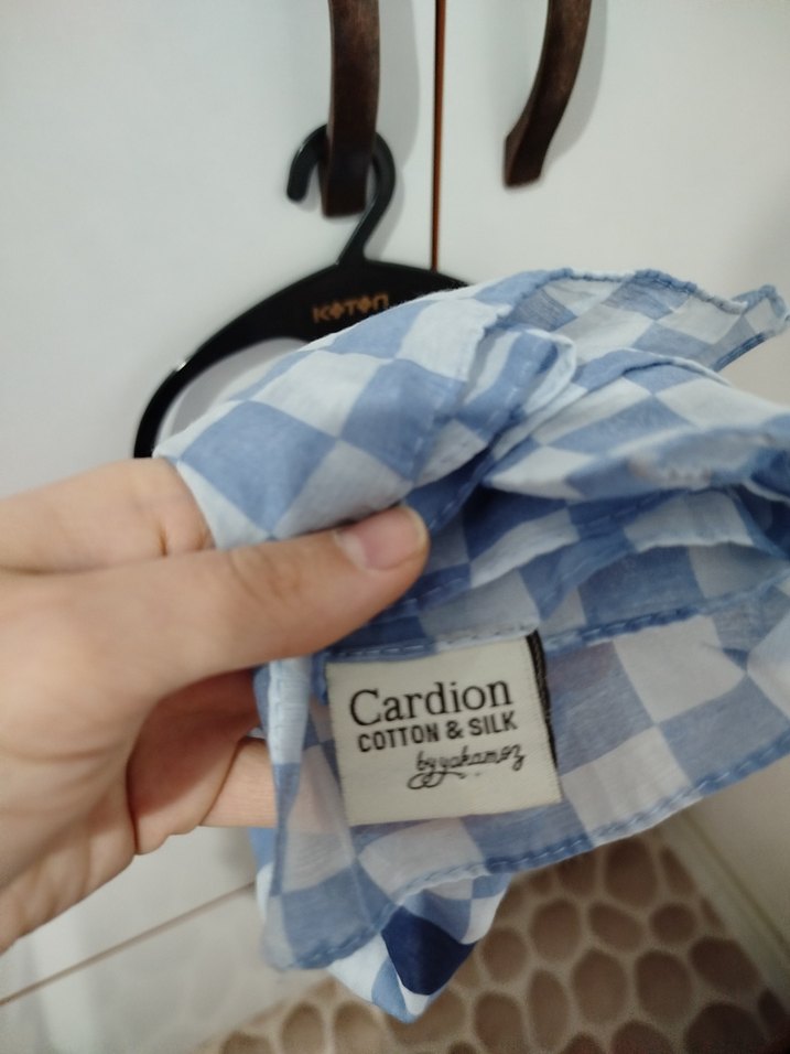 Dama desenli şal - Görsel 2