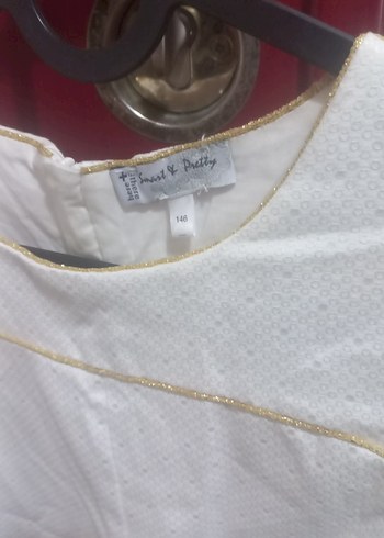 krem kısa elbise - Görsel 4