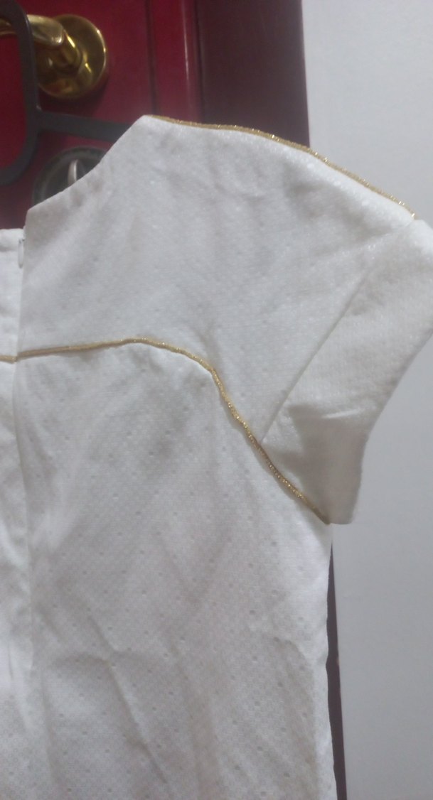 krem kısa elbise - Görsel 3